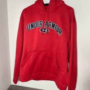 Under Armour Hoodie Embroidered red size medium